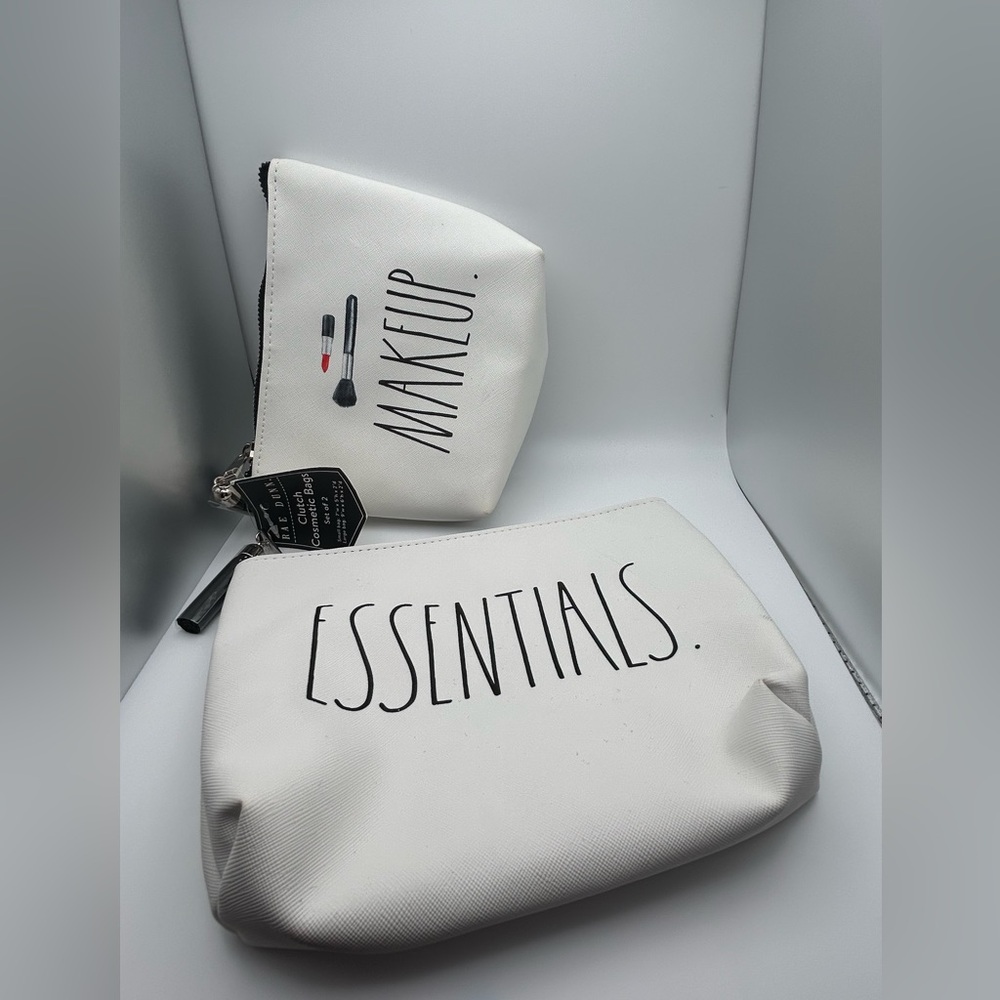 Rae Dunn 'ESSENTIALS' & 'MAKEUP' Cosmetic Pouch Set
(239)